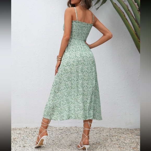 Boho floral print wrap hem cami dress - Picture 3 of 16